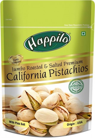 Happilo Premium Californian Roasted & Salted Pistachios, (170,g)