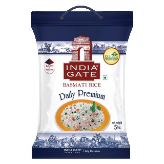 India Gate Basmati Rice Daily Premium ( Basmati Biyyam ), 5kg