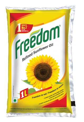 Freedom Refined Sunflower oil, 1L pouch