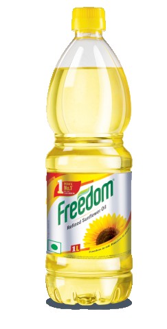 Freedom Refined Sunflower Oil - with Vitamins A, D & E, 1 L Bottle 