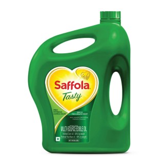 Saffola Tasty Refined Cooking oil & Blended Rice bran & Corn oil, Pro Fitness Conscious, 5L