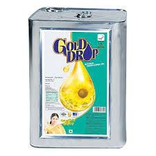 Gold Drop Refined Sunflower Oil, 15KG