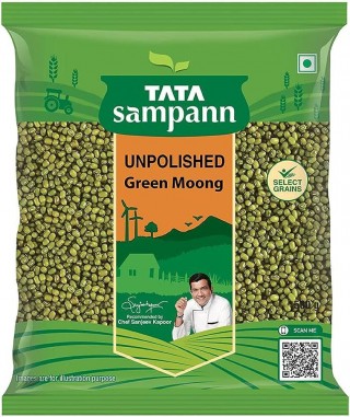 Tata Sampann Unpolished Green Moong Dal ( pesalu ) 500g