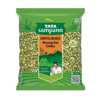 Tata Sampann Unpolished Moong Dal Chilka, 500 g Pouch 