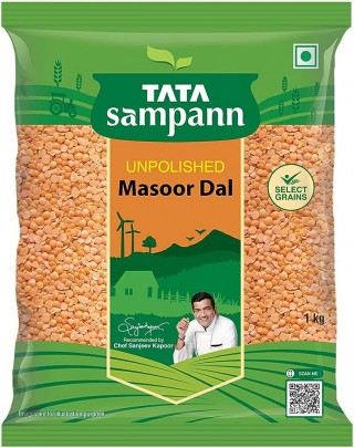 Tata Sampann Unpolished Masoor Dal - Split, 500g